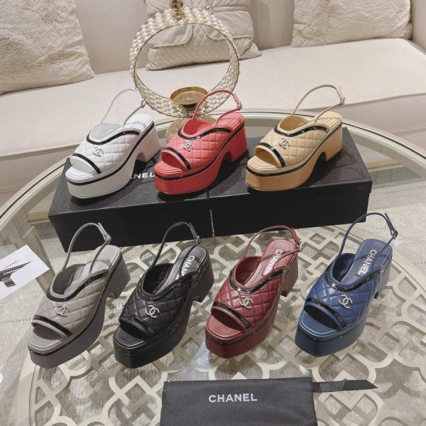 Dep sandal Chanel 1 - Dép sandal Chanel
